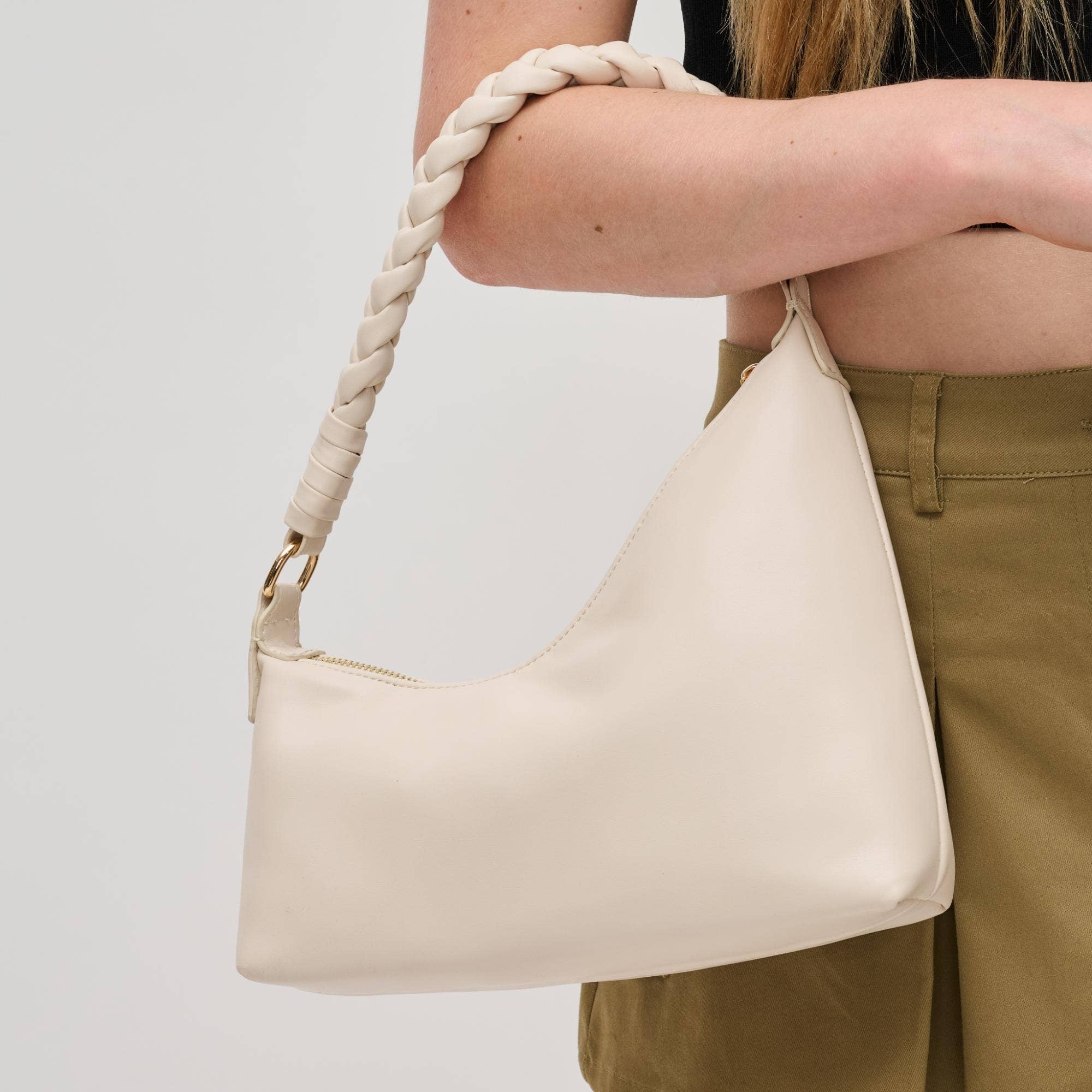 Taylor Asymmetrical Clutch: Ice Blue