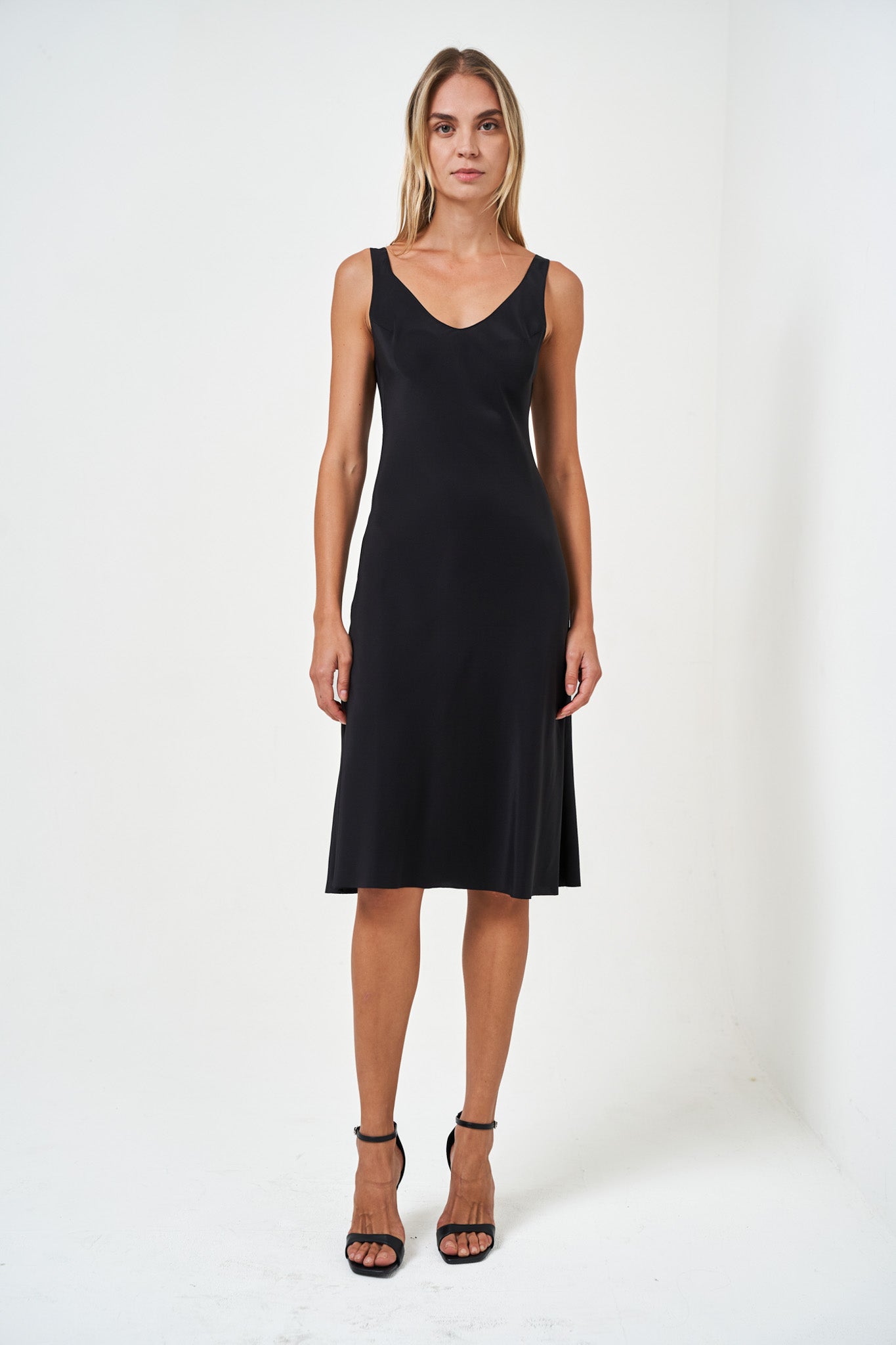F18-S - Midi Silk Tank Dress | Dresses | NFP F18-S - Midi Silk Tank Dress | Dresses | NFP