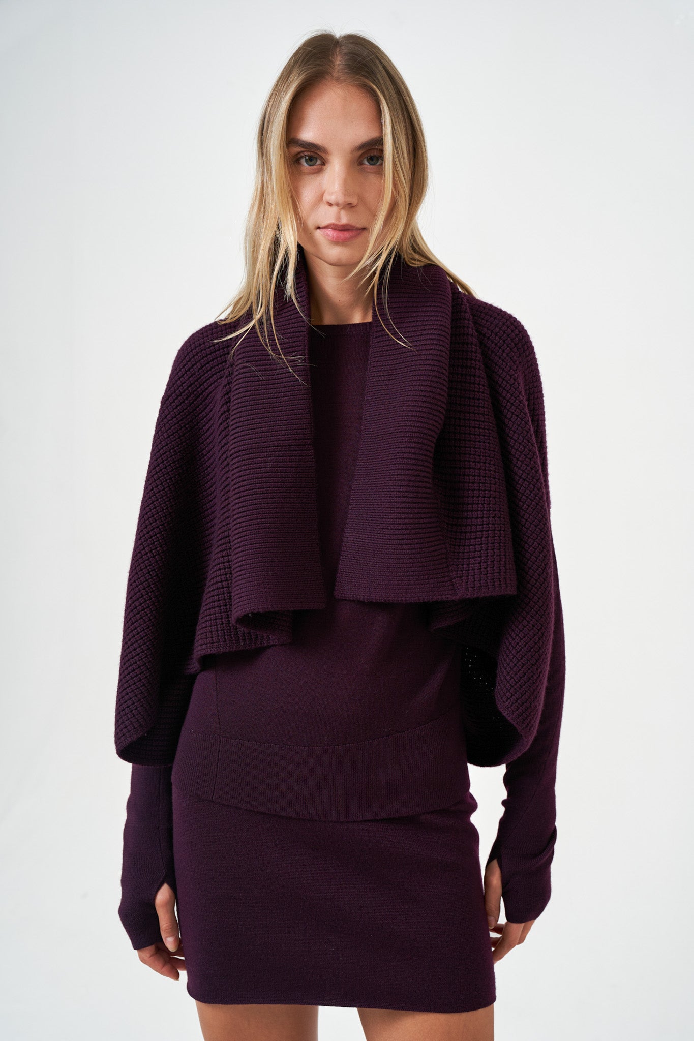 N86 Waffle Stitch L/S Convertible Cardigan | NFP