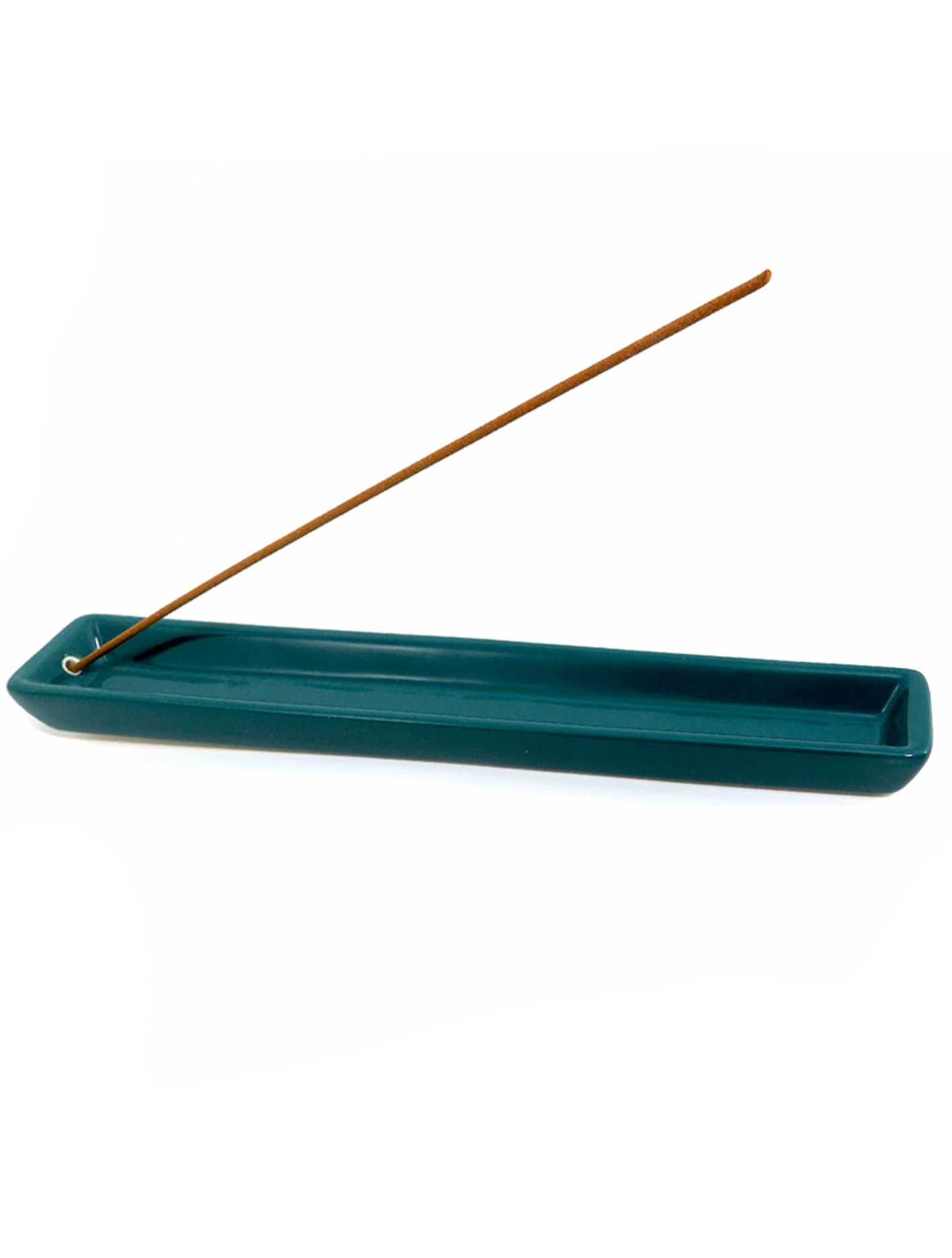Shoyeido 8" Teal Ceramic Incense Holder