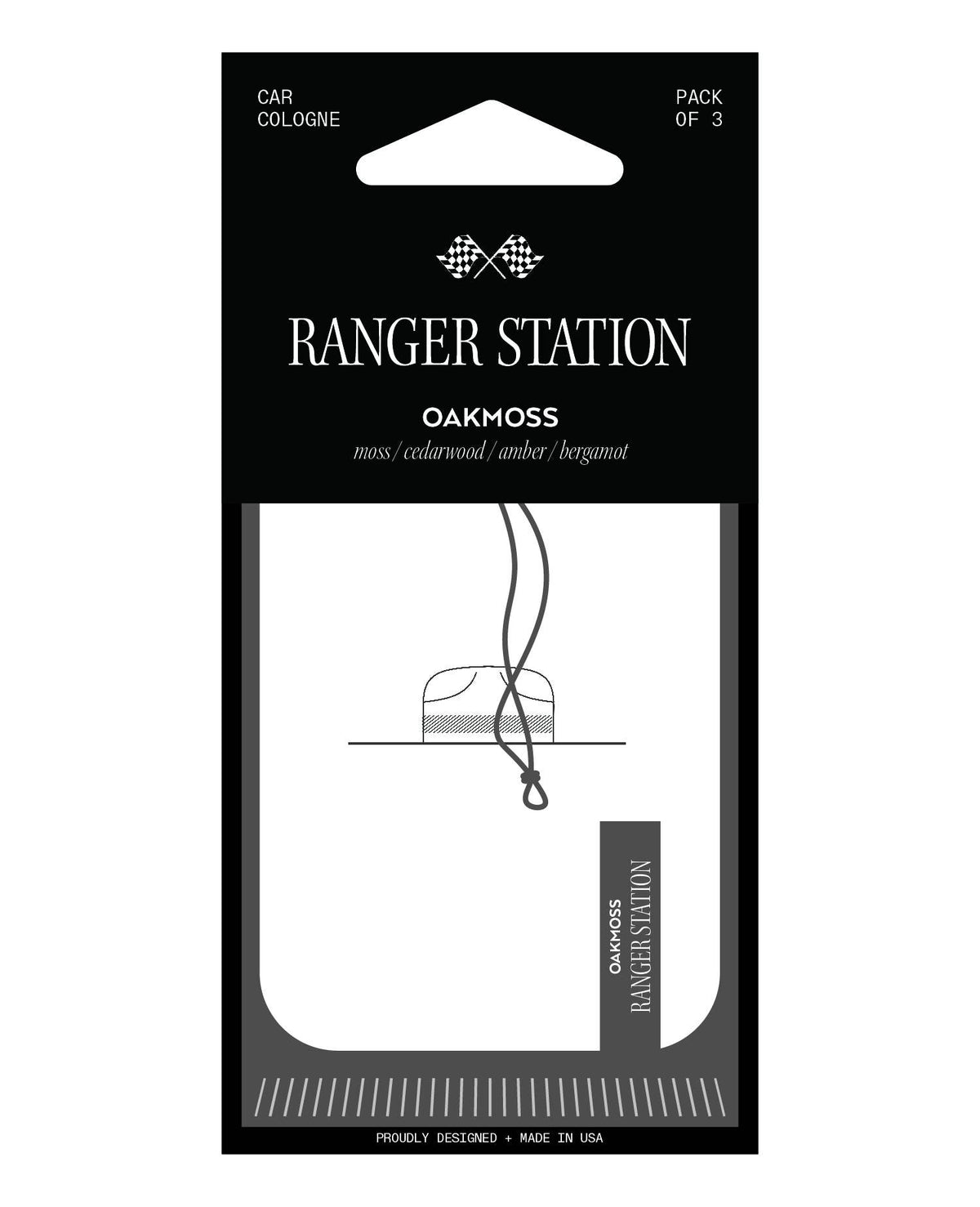 Ranger Station Wholesale - Oakmoss Car Cologne (3-Pack)