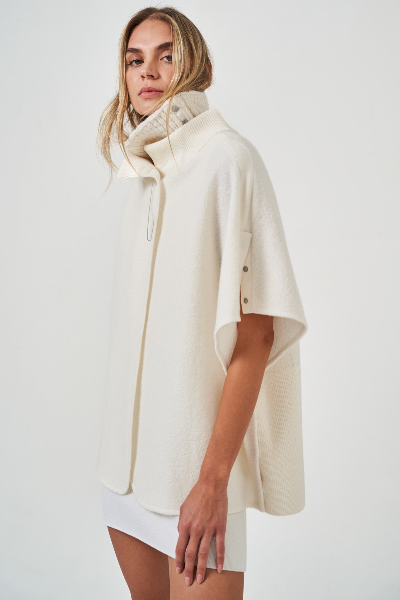 N39-BW - Boiled Wool Convertible Cardigan | NFP