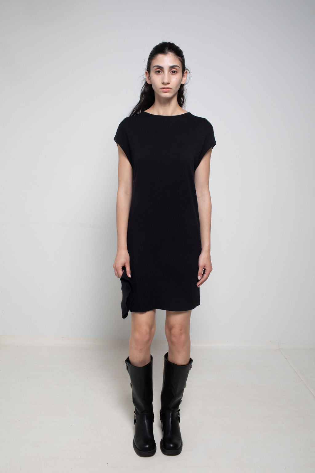 N97-BCLS - Snap Sleeve Tunic Dress, Sage | NFP