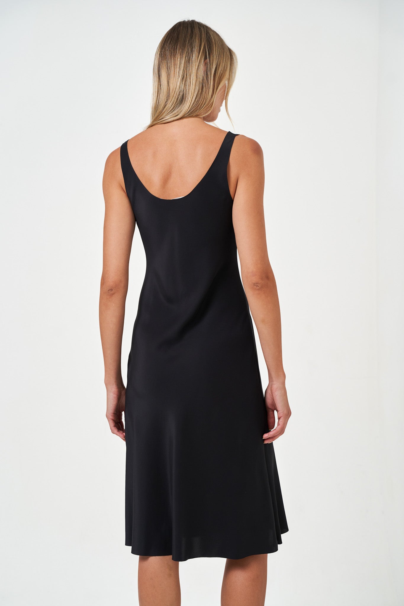 F18-S - Midi Silk Tank Dress | Dresses | NFP
