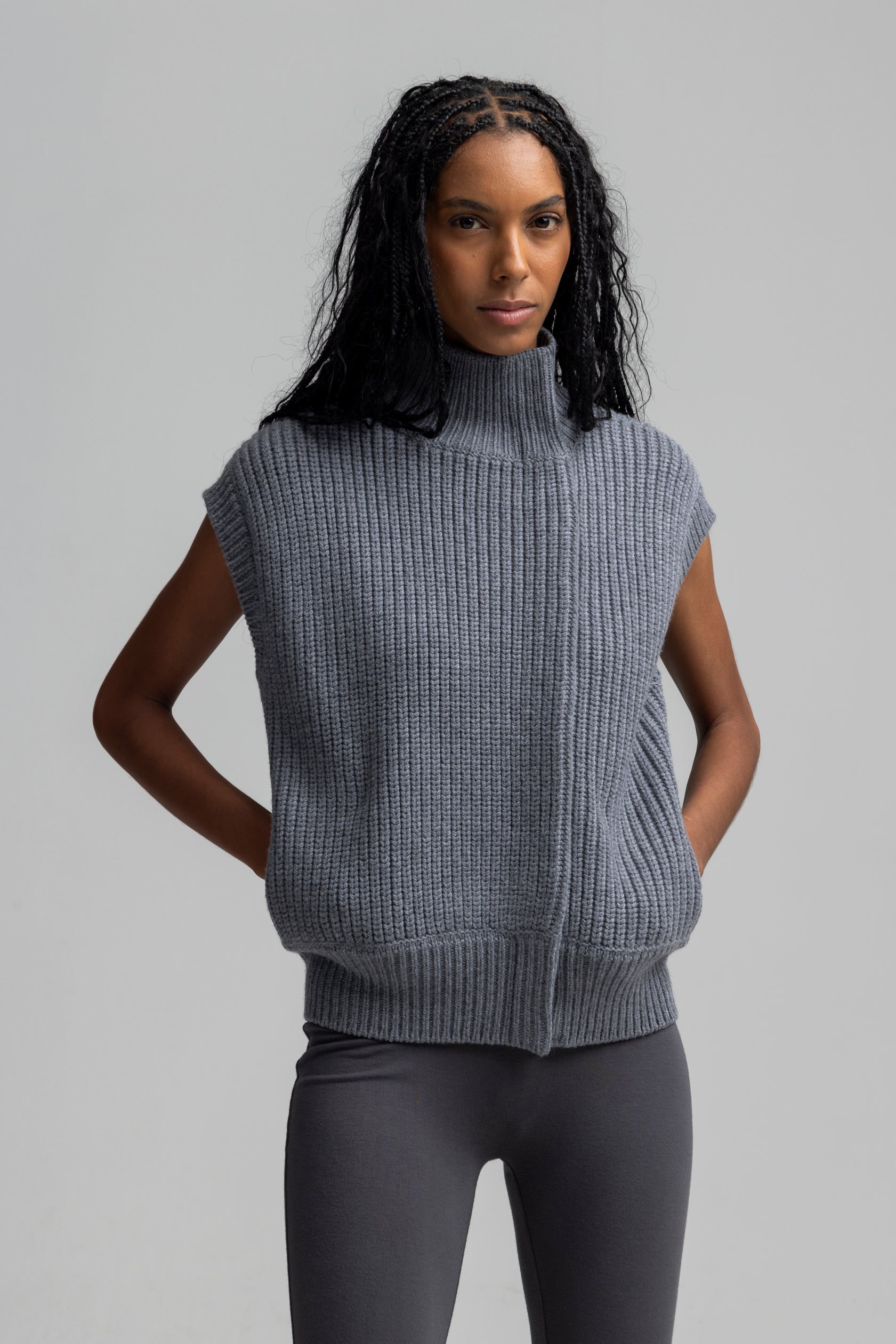 N108-CS - Chunky Stitch Reversible Vest | NFP