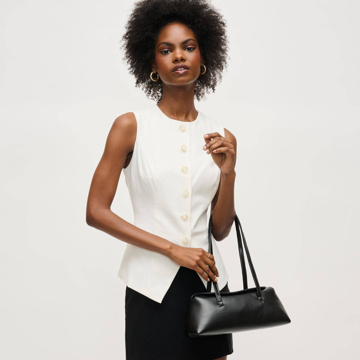 Merlinda Shoulder Bag: Black