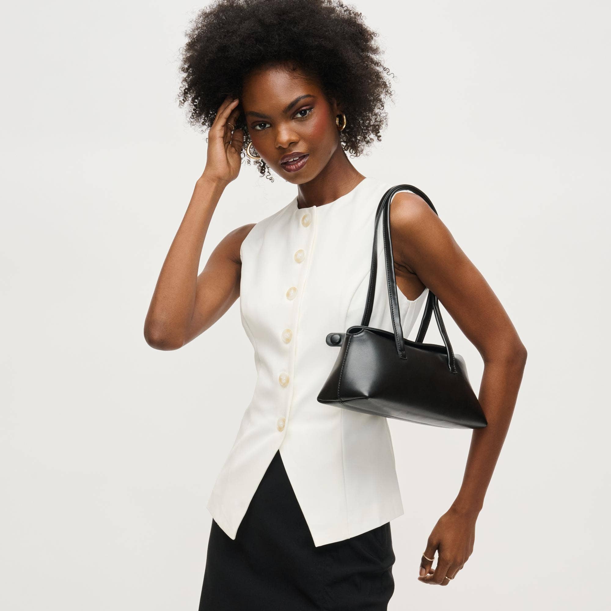 Merlinda Shoulder Bag: Black | Handbags | NFP