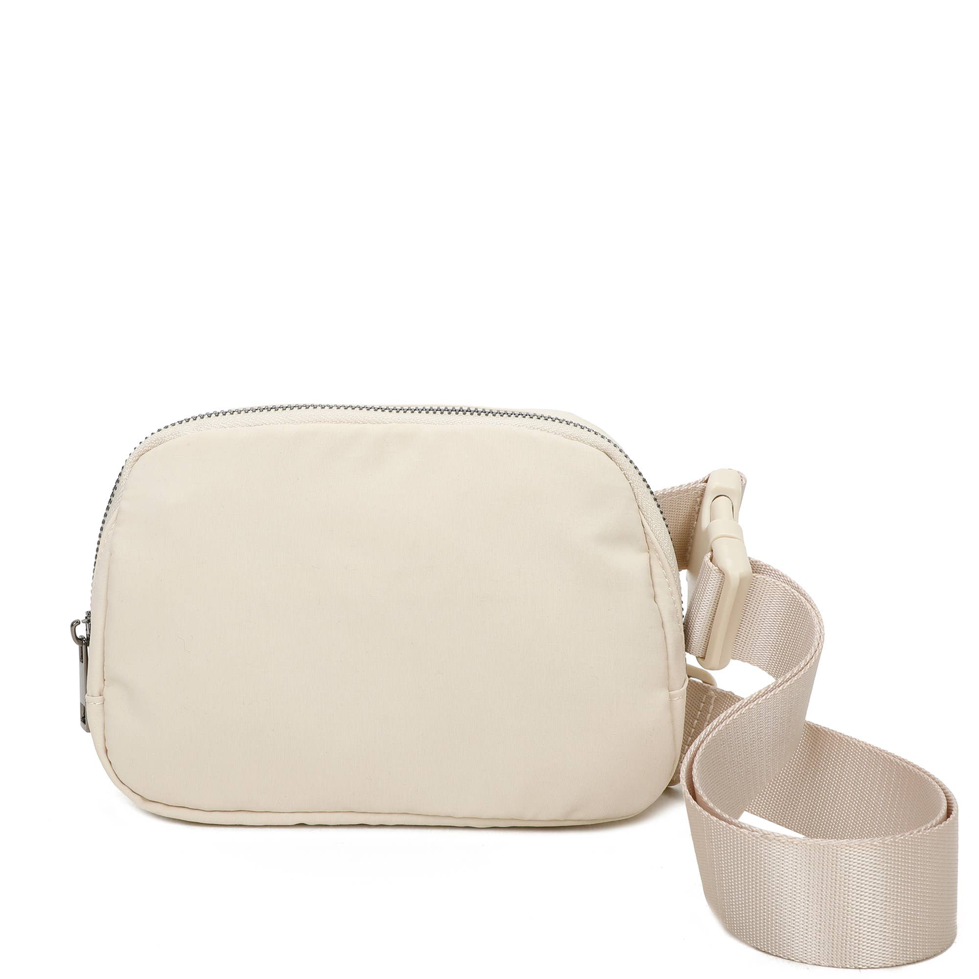Adelaide Alternative Water-Repellent Nylon Fanny Pack Bag: Ivory