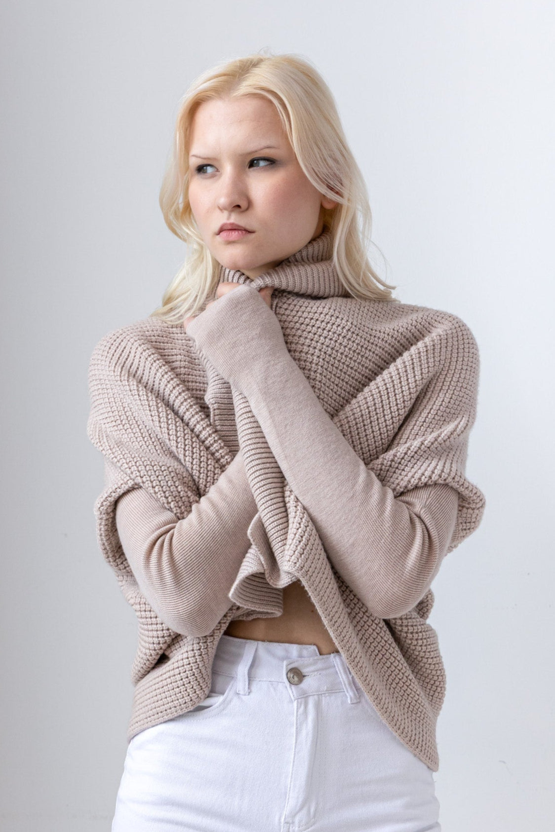 N86 Waffle Stitch L/S Convertible Cardigan | NFP